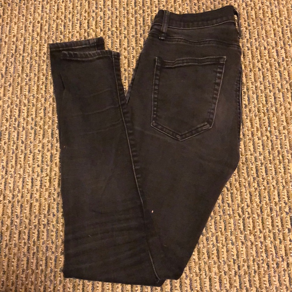 Gap faded black skinny jeans.